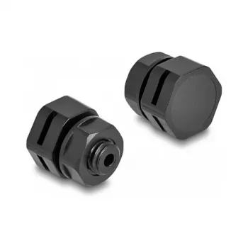 Tapón de ventilación DeLOCK M6 negro 2 uds. poliamida
