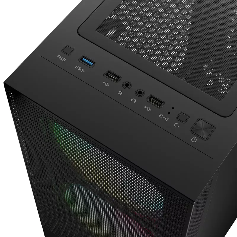Logic ARYA ARGB Caja MINIDI USB 3.0 Negro