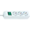 brennenstuhl Eco-Line - Regleta de enchufes - Tomas de salida: 3 - Cable de 1,5m - blanco (1152320400)