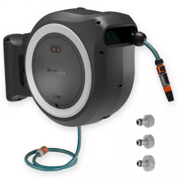 Gardena PowerRoll XL 18V caja de manguera de pared a batería, 35 m, sin batería