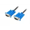 Cable VGA (D-Sub) LANBERG CA-VGAC-10CU-0050-BK – 5 m, conector macho a conector macho, ferrita, funda de PVC