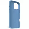 Decoded D25IPO16PMBCS9AE AntiMicrobial funda trasera de silicona para iPhone 16 Pro Max, azul claro