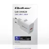 Cargador GaN QOLTEC 51823 20W fuente de alimentación USB, salida 5V/20V