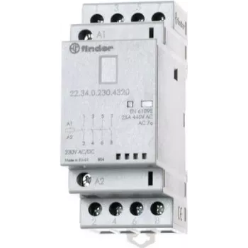 Finder 22.34.0.230.4620 Contactor 1 ud. 2 contactos cerrados, 2 contactos abiertos 230 V/DC, 230 V/AC 25 A (223402304620)