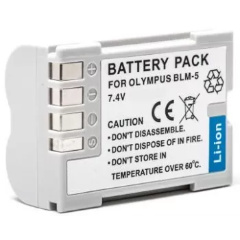 Batería recargable extra digital PS-BLM5 7,2V 1200mAh para cámaras y dispositivos portátiles