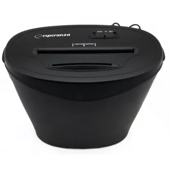 Destructora de documentos Esperanza EN103 22 cm negra