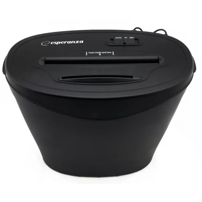 Destructora de documentos Esperanza EN103 22 cm negra