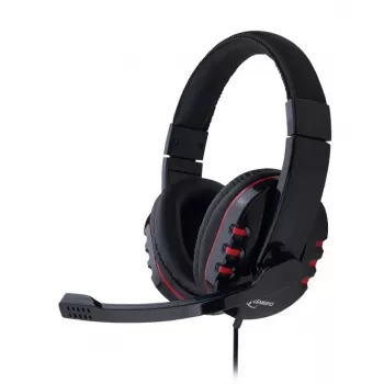 Gembird GHS-402 Auriculares/Auriculares con micrófono con cable con diadema Gaming Negro