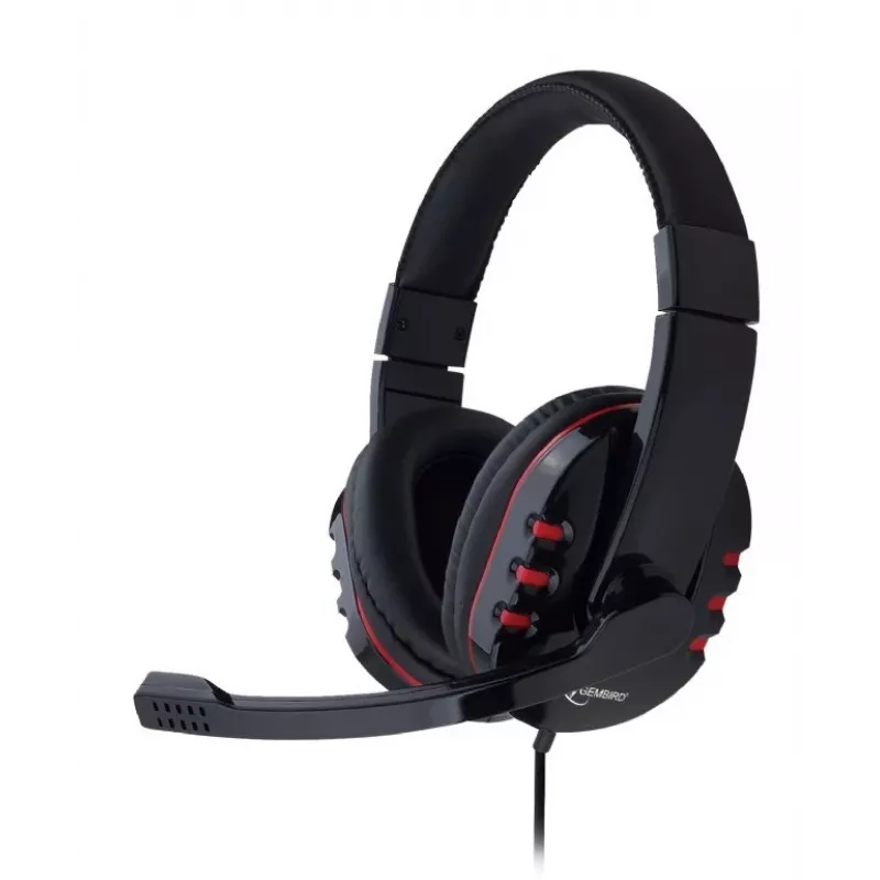 Gembird GHS-402 Auriculares/Auriculares con micrófono con cable con diadema Gaming Negro