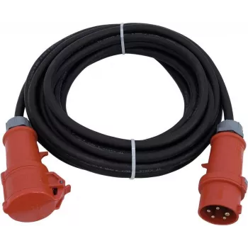 Cable de extensión PSSO 10 m 16 A 5x2,5 mm² CEE, rojo