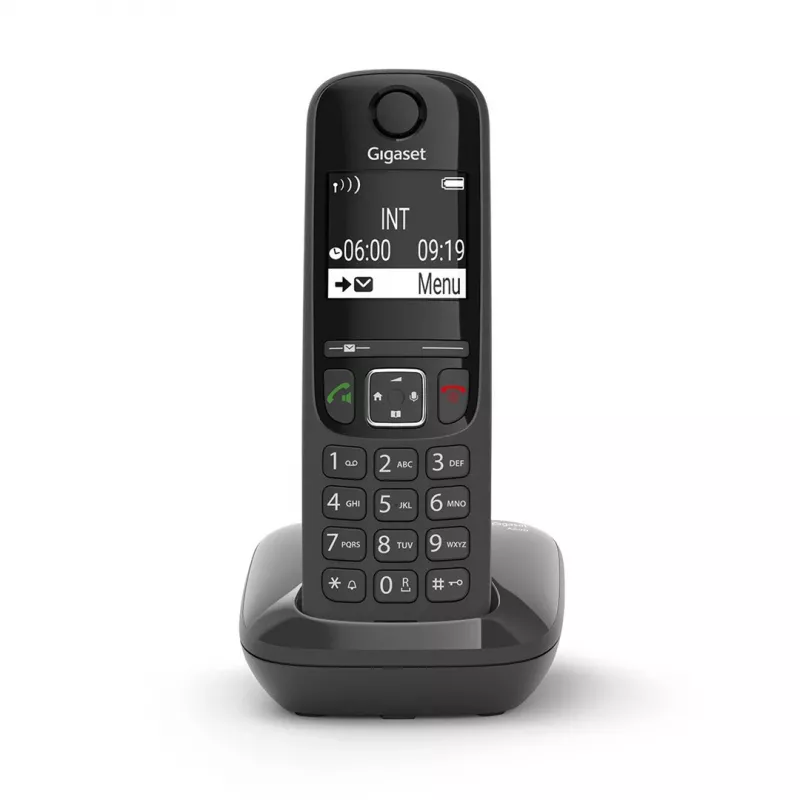Teléfono analógico/DECT Gigaset AS690 Identificador de llamadas Auricular inalámbrico Negro