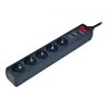 Regleta Gembird SPG5-C-5 1,5 m 5 tomas negro