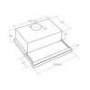 Campana extractora WK-7 Light Eco 60 cristal negra