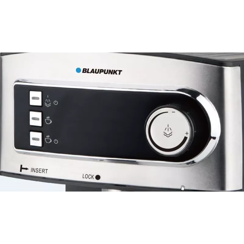 Blaupunkt CMP301 cafetera espresso, 15 bar, 1,6 l, plateado/negro