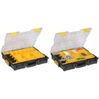 Maletín de surtido de piezas pequeñas allit EuroPlus Pro>K< 44/19 454222 – caja modular de compartimentos para herramientas y elementos de unión