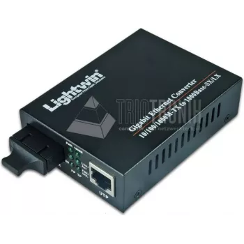 Lightwin LWC 10/100/1000 MM SC convertidor de medios de red 1000 Mbit/s multimodo Negro (LWC 10/100/1000 MM SC)