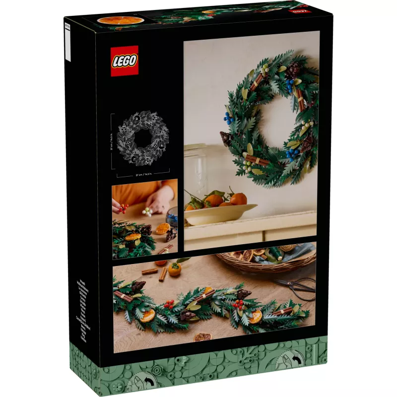 LEGO 10340 Icons Corona navideña Juguete de construcción