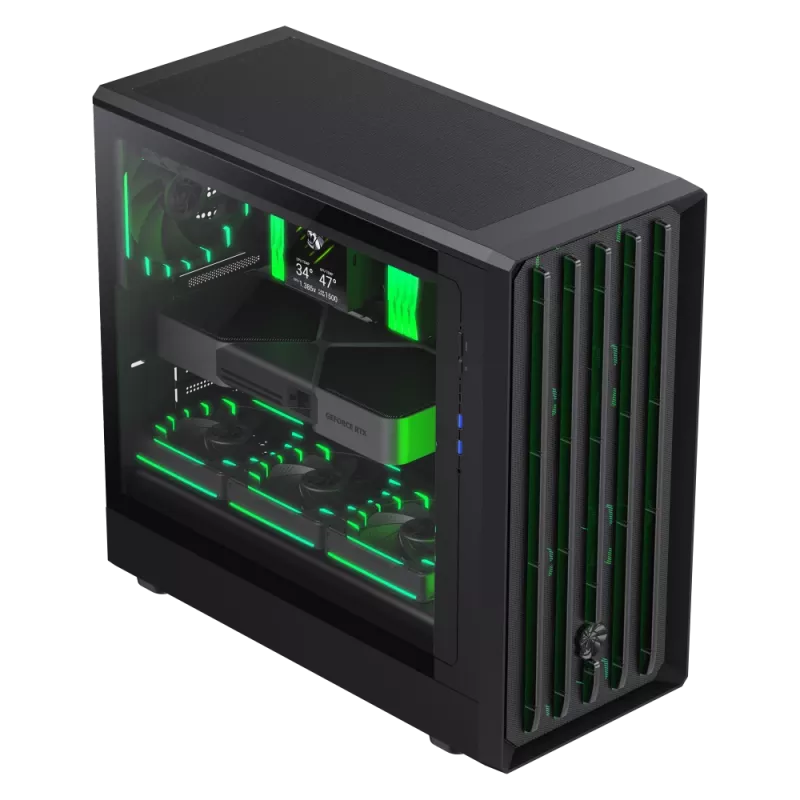 Caja Gamemax | CLAW 460 BK | negra | Mid-Tower | fuente de alimentación no incluida