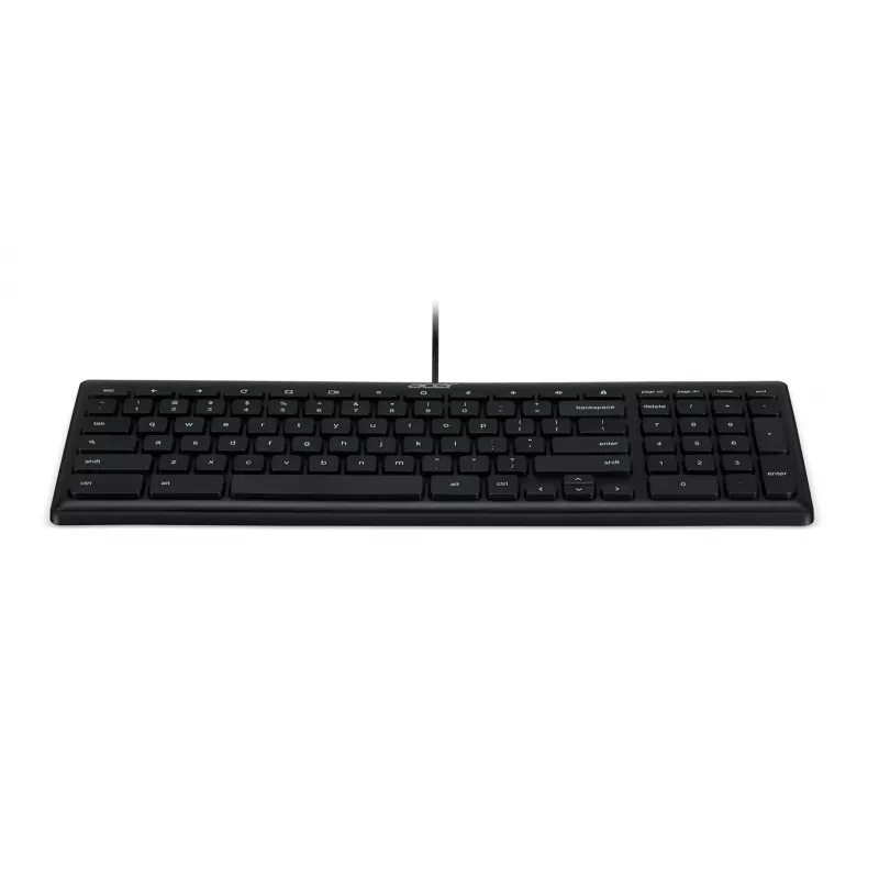Acer AKW900 GP.KBD11.04F teclado con cable USB, US International QWERTY, negro