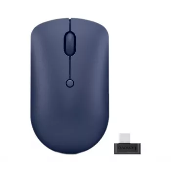 Ratón óptico inalámbrico Lenovo 540 RF, ambidiestro, 2400 DPI, receptor USB‑C de 2,4 GHz, azul