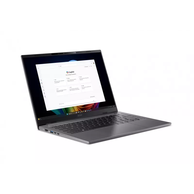 Portátil Acer TravelMate P4 TMX414-51-TCO 14 inch WUXGA IPS, Intel iU5, 32 GB RAM, 512 GB SSD, Wi‑Fi 7, Windows 11 Pro, 3 años de servicio in situ el siguiente día laborable