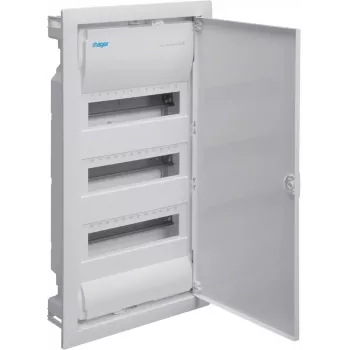 Hager Volta VU48AT cuadro de distribución empotrable, 4 filas, 48 módulos, IP30