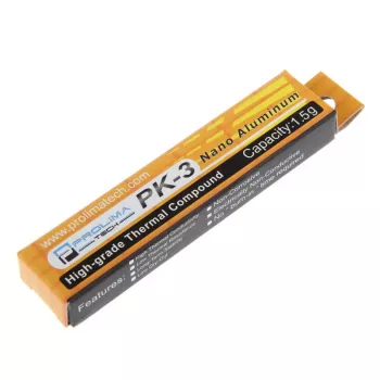 Pasta térmica PROLIMATECH PK-3 1,5 g — conductividad térmica 11,2 W/m·K