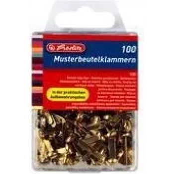 Clip para documentos Herlitz 8770307 metal latón 100 uds.
