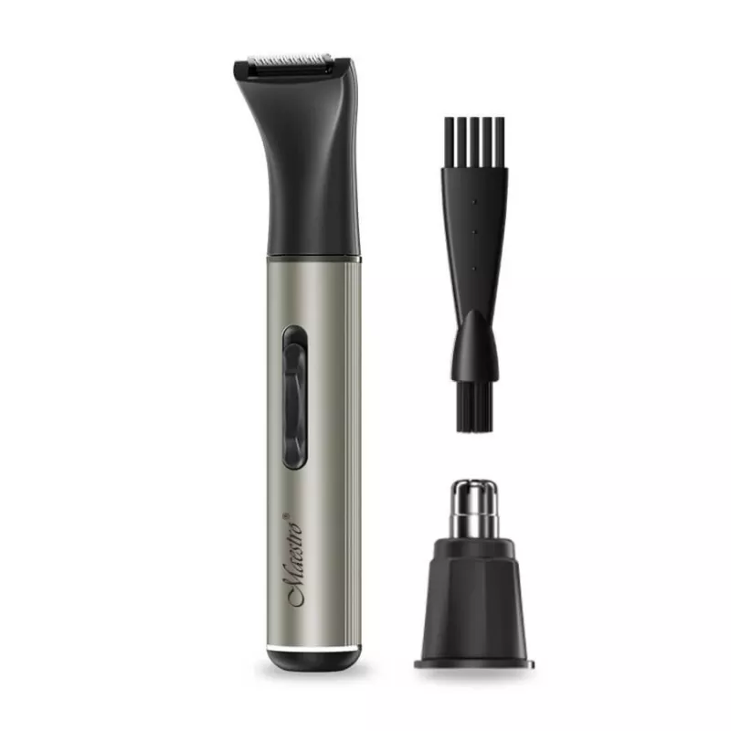 Set de recortadora 2 en 1 Maestro MR-666 USB — set doble de cuidado recargable