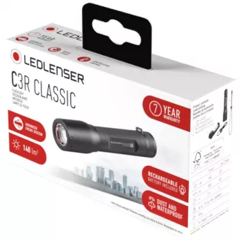 Linterna de mano Ledlenser 503153, LED 140 lm, carcasa de aluminio, IP54, 6 h de autonomía, 42 g, 102 mm