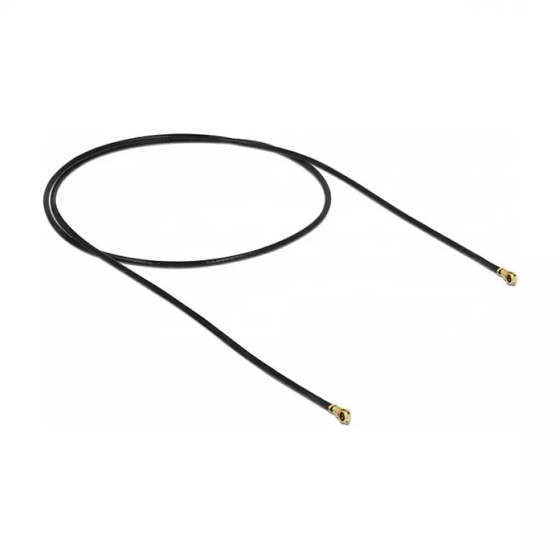 Cable coaxial DeLOCK 89645 0,4 m MHF IV HSC MXHP32 negro oro