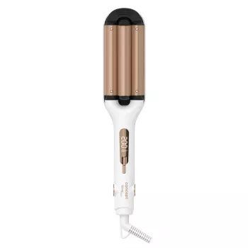 Rizador Concept GLAM Style KT2140 — 100 W, 120–200 °C, 9 niveles de calor, cable giratorio de 1,8 m, dorado