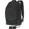 Mochila para portátil Tellur TLL611282 con puerto USB y franja luminosa, negra