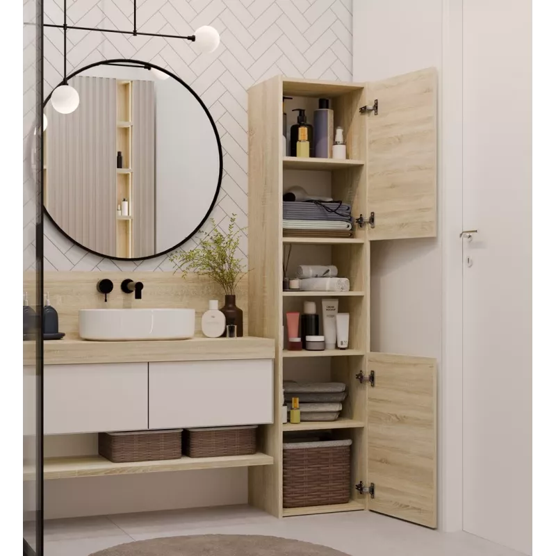 Top E Shop S40 SONOMA mueble de almacenaje para baño, roble