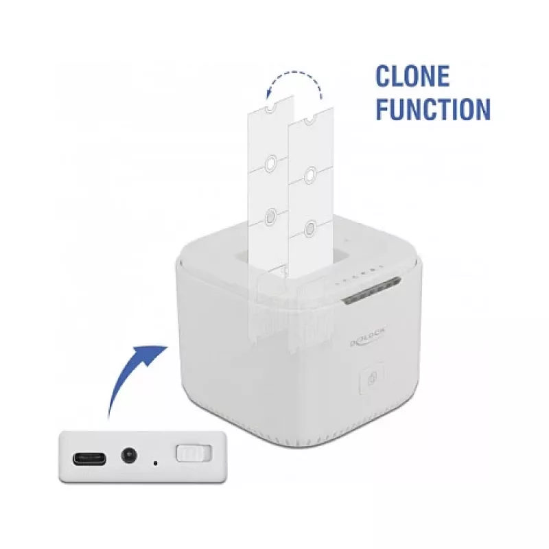 Carcasa SSD DeLOCK 63331 Blanco M.2