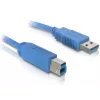 DeLOCK 82581 cable USB 3.0, USB-A macho a USB-B macho, 3 m, azul