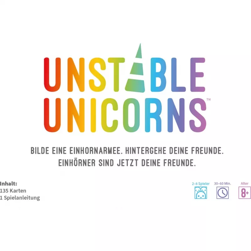 Unstable Unicorns, Juego de cartas