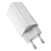 Cargador Baseus CCGAN2L-B02 de interior AC carga rápida 20V 1xUSB 1xType-C blanco