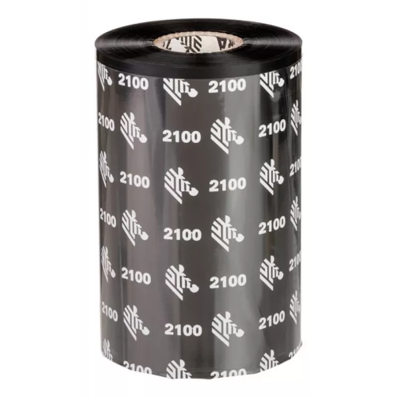 Cinta de transferencia térmica Zebra 2100 Wax 450 m negra
