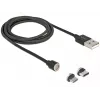 Cable USB DeLOCK 85723 USB 2.0 1,1 m USB A USB C/Micro-USB B negro