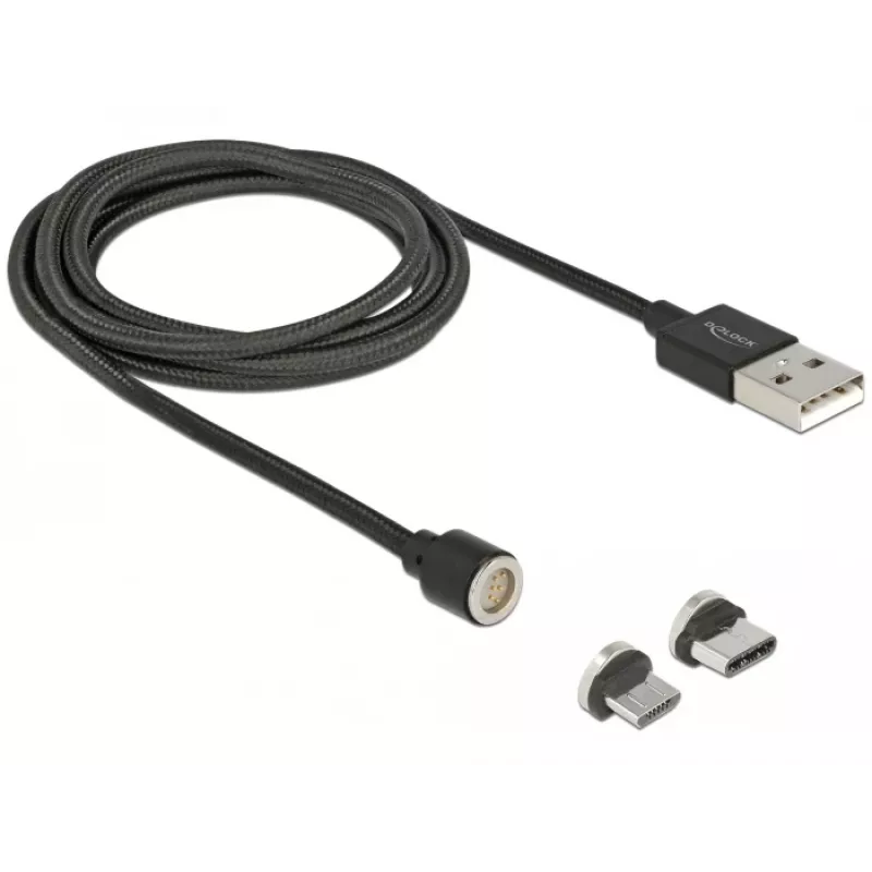 Cable USB DeLOCK 85723 USB 2.0 1,1 m USB A USB C/Micro-USB B negro