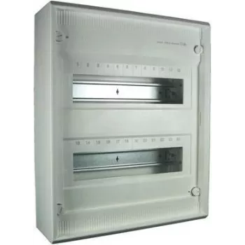 1 ud. - Hager Cuadro de distribución de superficie Volta IP30, 2x12PLE, DIN4387 VA24CN / 248635