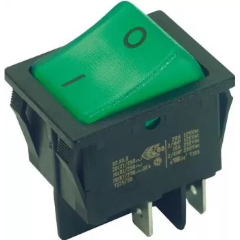 Interruptor basculante Bachmann 924.097 2P Negro Verde