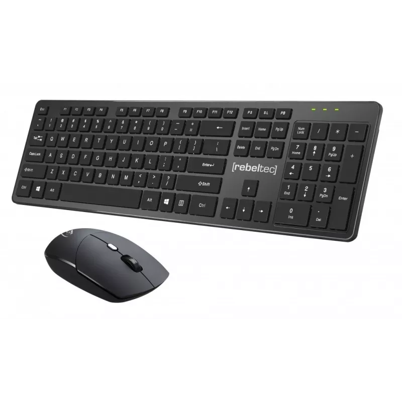 Set de teclado y ratón inalámbricos Rebeltec