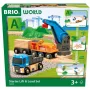 Brio World set de inicio de tren de mercancías con grúa