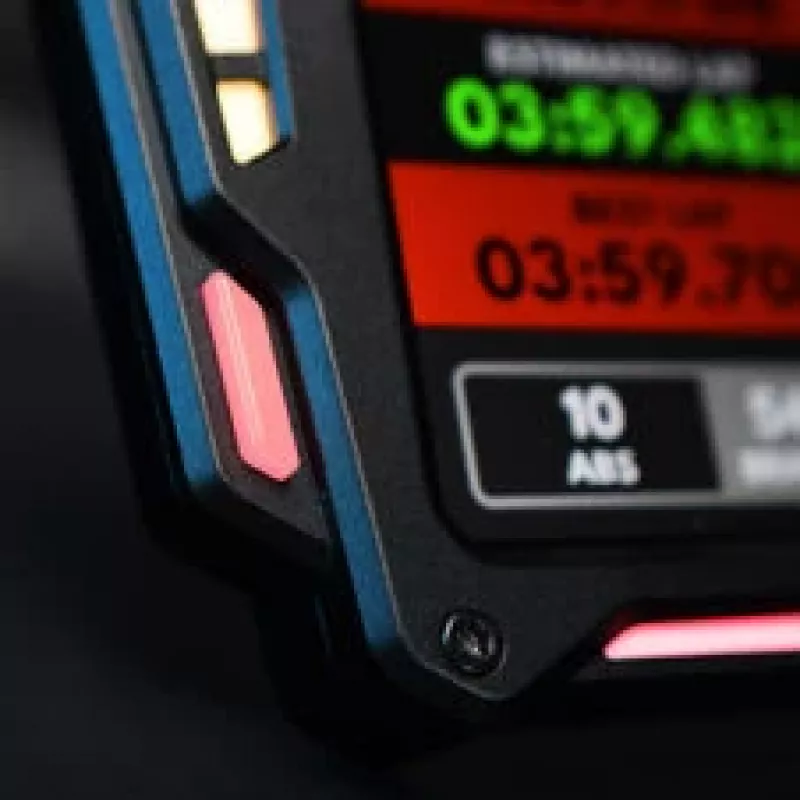 SOELPEC XR-7 pantalla, pantalla táctil para simracing, telemetría RGB - negro