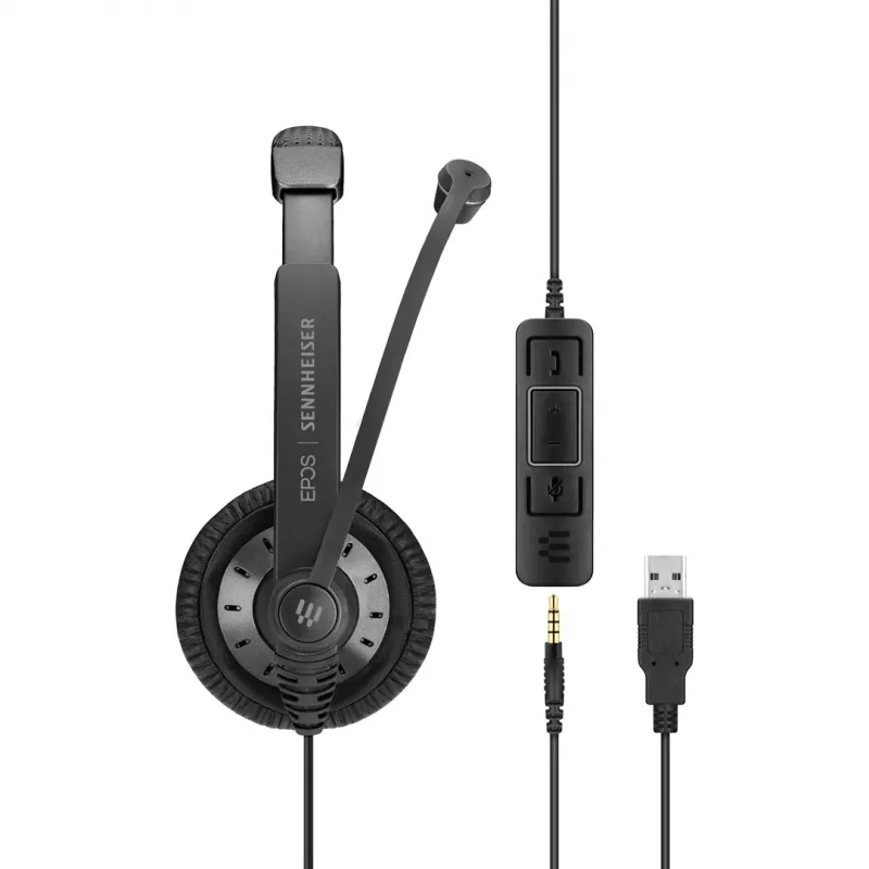 EPOS | SENNHEISER IMPACT SC 75 USB MS auricular con cable diadema conectividad/música USB Type-A negro