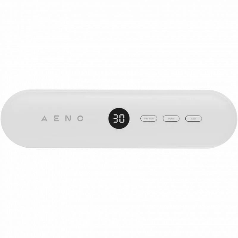 Envasadora al vacío, blanca, pantalla LED, 80 W, -65 kPa (±5 kPa)