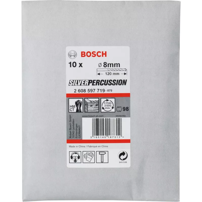Juego de brocas para hormigón Bosch CYL-3 8mm 10 piezas - Otros accesorios para herramientas (2608597719)