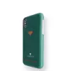 Funda trasera con compartimento para tarjetas VixFox para iPhone XSMAX – verde bosque, funda protectora trasera con compartimento para tarjetas
